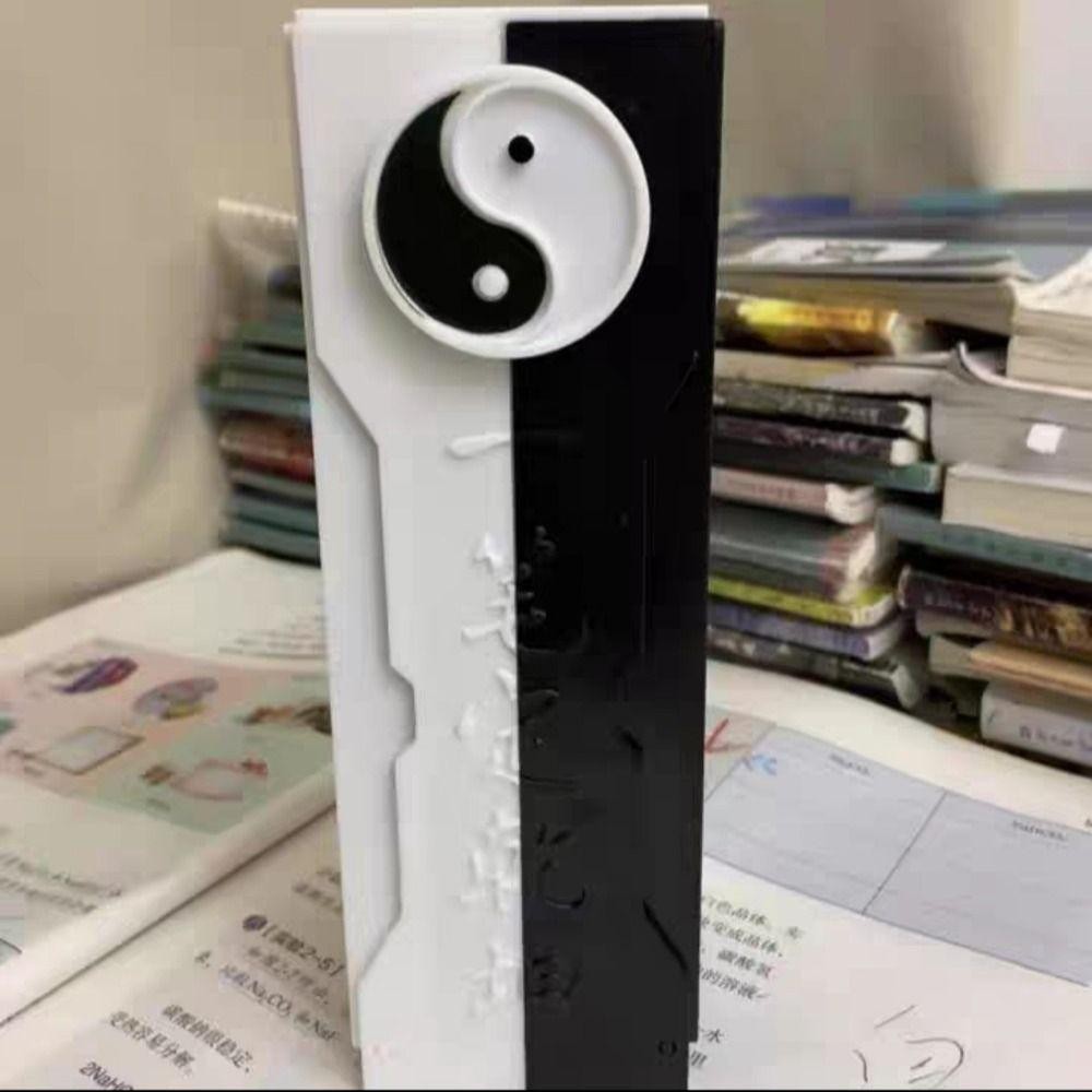 Hộp bút chì JSJJING Tai Chi, Hộp đựng bút chì Gossip an toàn dễ sử dụng, Hộp đựng bút hình chữ nhật vui nhộn dành cho học sinh