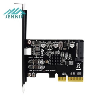 Card Mở Rộng pcie usb 3.2 20gbps 3.2 usb 3.2 gen 2 type c Sang pci-E x4 / x8 / x16 Cho windows [jennie1.vn]