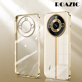 Dành Cho Realme 11 Pro / Realme 11 Pro + 5G Ốp Điện Thoại Realme 11 4G 11 4G NFC 11 11X 12 Pro Plus 12 + 12 Pro + 5G Mạ Cạnh Trong Suốt Vỏ Silicon Mềm Chống Sốc Trong Suốt