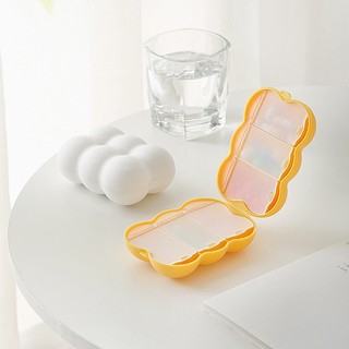MEOWU Hộp Đựng Thuốc 6 Ngăn Gia Đình Hàng Ngày Mini Nhỏ Gọn Bỏ Túi Tiện Lợi Chống Thấm Nước