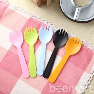 Combo 10 đĩa Giấy + 10 dĩa + 1 Dao + 1 vỉ 10 cây nến, Bộ Dao dĩa nến - Phụ kiện bánh sinh nhật bánh kem