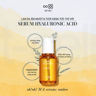 Tinh Chất HA Dưỡng Ẩm Chuyên Sâu, Phục Hồi & Trẻ Hóa Da oh!oh! HA & Proteoglycans Amber Serum 30ml