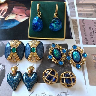 Medieval Bông Tai Mạ Vàng / Bạc 925 Họa Tiết Chạm Khắc Sống Động