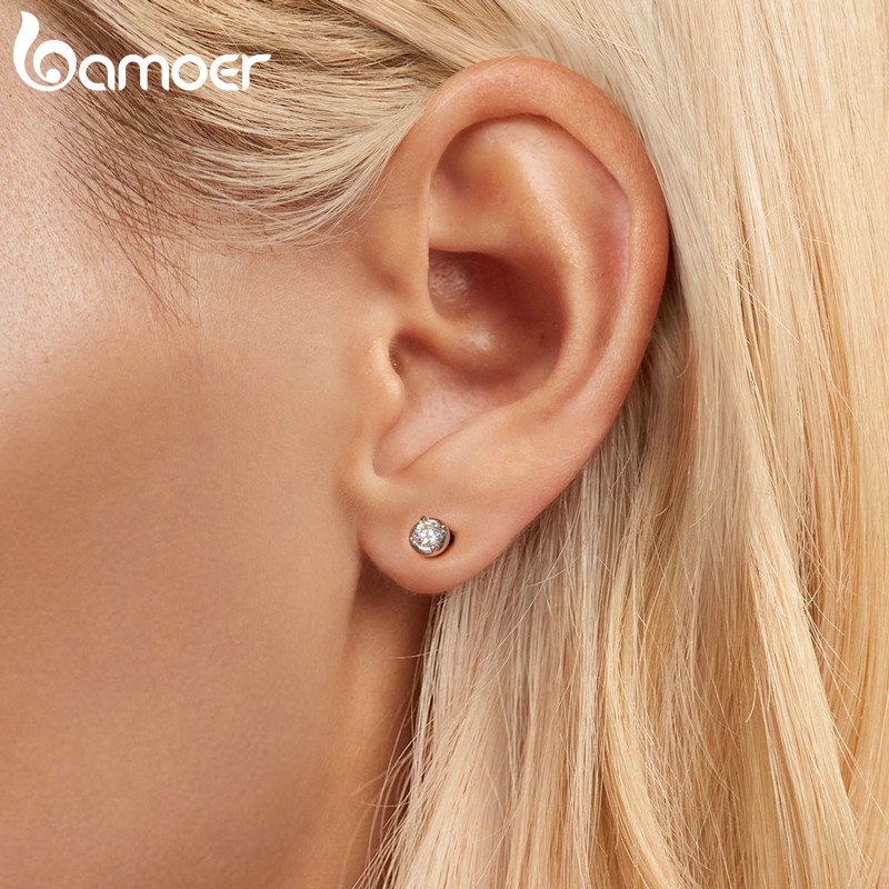 Bamoer Bông Tai Bạc 925 Thời Trang Nữ Tính MSE044