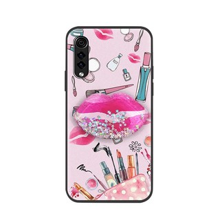 Dirt-resistant Soft Case Phone Case For LG Velvet 4G/5G Kickstand glisten Anti-knock Durable Cute drift sand Waterproof