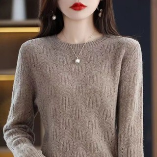Áo sweater Cổ Tròn Họa Tiết Chim Phượng Hoàng Đuôi Hoa Phong Cách Hàn Quốc Thời Trang Xuân Thu Mới Cho Nữ