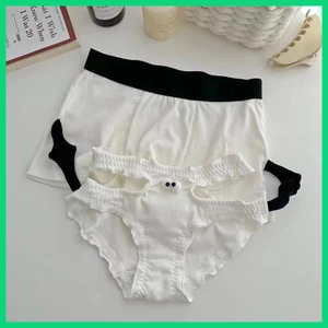Bộ Đồ Lót Cặp Đôi In Chữ Unnis Lót Thoáng Khí Vui Nhộn Cho Nam Và Nữ Thích Hợp Cho jiwvn