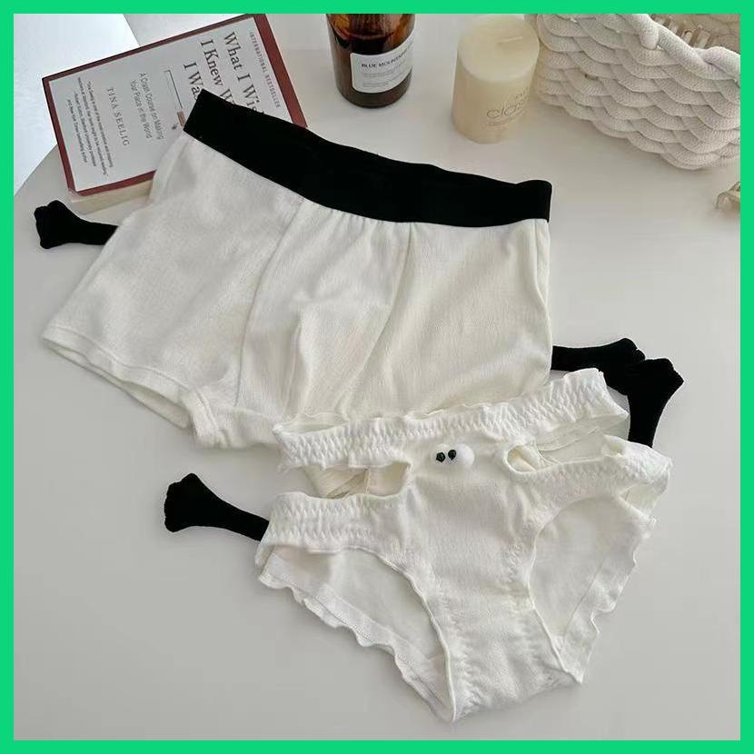 Bộ Đồ Lót Cặp Đôi In Chữ Unnis Lót Thoáng Khí Vui Nhộn Cho Nam Và Nữ Thích Hợp Cho jiwvn