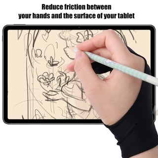 Găng Tay Hai Ngón Chống Bám Vân Tay Dùng Vẽ graffiti Chuyên Nghiệp Dành Cho ipad / Máy Tính Bảng