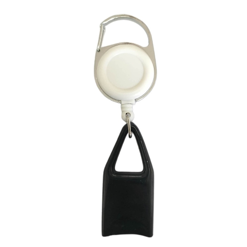 Retractable Lighter Holder Keychain Portable Silicone Lighter Leash Single Clip