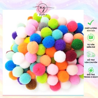 Sét 20 quả bông Pompom làm đồ handmade AG.FASHION