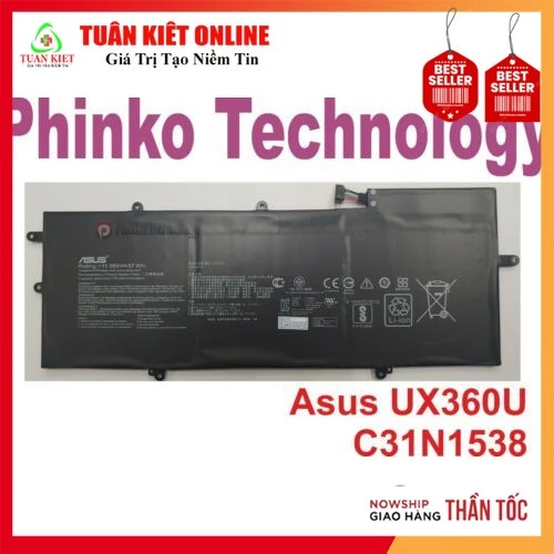 Pin Asus ZenBook Flip UX360UA-1B / ZenBook Flip UX360UA-1C / Zenbook Flip UX360UA-C4010T / Zenbook Flip UX360UA-C4026T