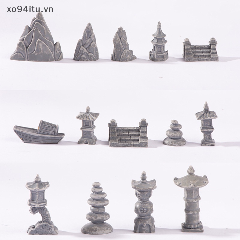 XOITU Rockery Tháp Đá Nhà Trang Trí Nhà Thu Nhỏ Vườn Cổ Tích Đồ Trang Trí Phụ Kiện Trang Trí Thủ Công VN