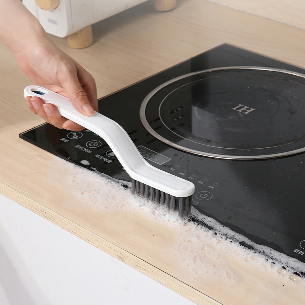 Giá sỉ - Bàn Chải Vệ Sinh Khe Hở Đa Năng Cọ Vệ Sinh Khe Nhà Tắm Khe Cửa Nhà Bếp Nhỏ Gọn Tiện Lợi 2 Trong 1 - FETA