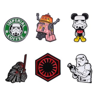 Huy Hiệu Cài Áo Kim Loại Họa Tiết Hoạt Hình star wars Phù Hợp Làm Quà Cho Bạn Bè