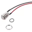 Công tắc nút nhấn tạm thời YRBWD, Vỏ đen IP65 Chống nước, Ứng dụng rộng rãi Thép không gỉ 1 Thường mở 12mm