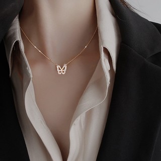 Thời Trang Dây Chuyền Mạ Bạc Đính Hoa Hồng Ngọt Ngào Sang Trọng Cho Nữ
