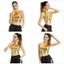Áo Bralette KANGN, Trang phục không tay sáng bóng, Phụ nữ giả da gợi cảm Slim Short Crop Top Hộp đêm