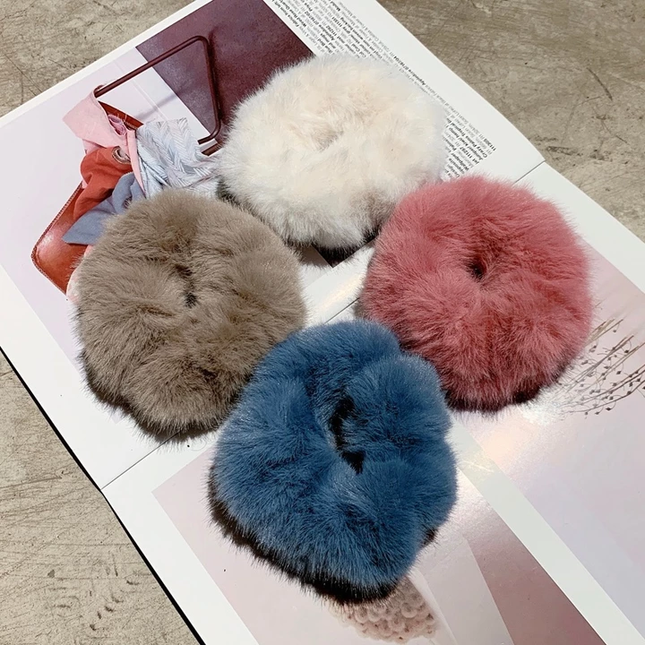PVN62409 Set 2 Dây buộc tóc scrunchies, đồ cột tóc dây buộc tóc scrunchies – 3