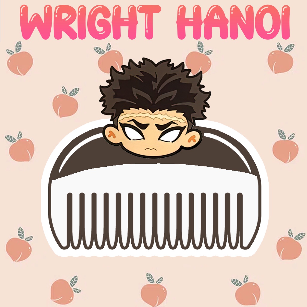 Mô Hình Lược Demon Slayer Kimetsu no Yaiba Thanh Gươm Diệt Quỷ Muchiro Akaza Nezuko  Phụ kiện trang trí Sưu tầm chibi