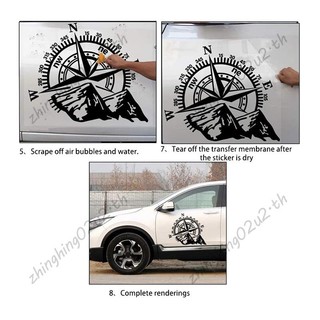 1 Chiếc Xe Địa Hình SUV Bên Thân Miếng Dán La Bàn Núi Đề Can Miếng Dán Cho SUV Địa Hình Jeep Chống Thấm Nước ford