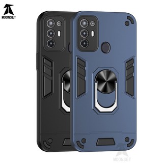 Ốp Điện Thoại Cứng Viền TPU Dẻo Mỏng Nhẹ Kèm Giá Đỡ Nhẫn Từ Tính Chống Sốc / Rơi Cho ZTE Blade A52 2022