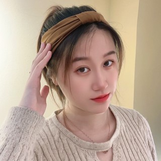 Băng Đô Thắt Nút Bản Rộng Màu Trơn Chống Trượt Dùng Tập Yoga / Trang Điểm / Thể Hình