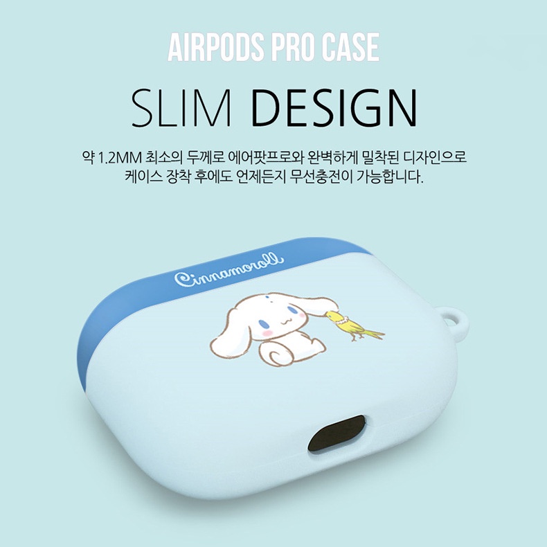 Vỏ bảo vệ Air AirPods Pro 2 Vỏ bảo vệ HelloKitty Hàn Quốc Pacha Dog Kuromi Vỏ trứng Jun AirPods 3 Vỏ tai nghe trọn gói chống sốc
