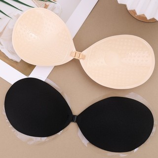 Áo ngực cốc tròn một mảnh quây vô hình - Miếng dán ngực silicon mềm mại thoáng khí có hiệu ứng nâng ngực tự dính