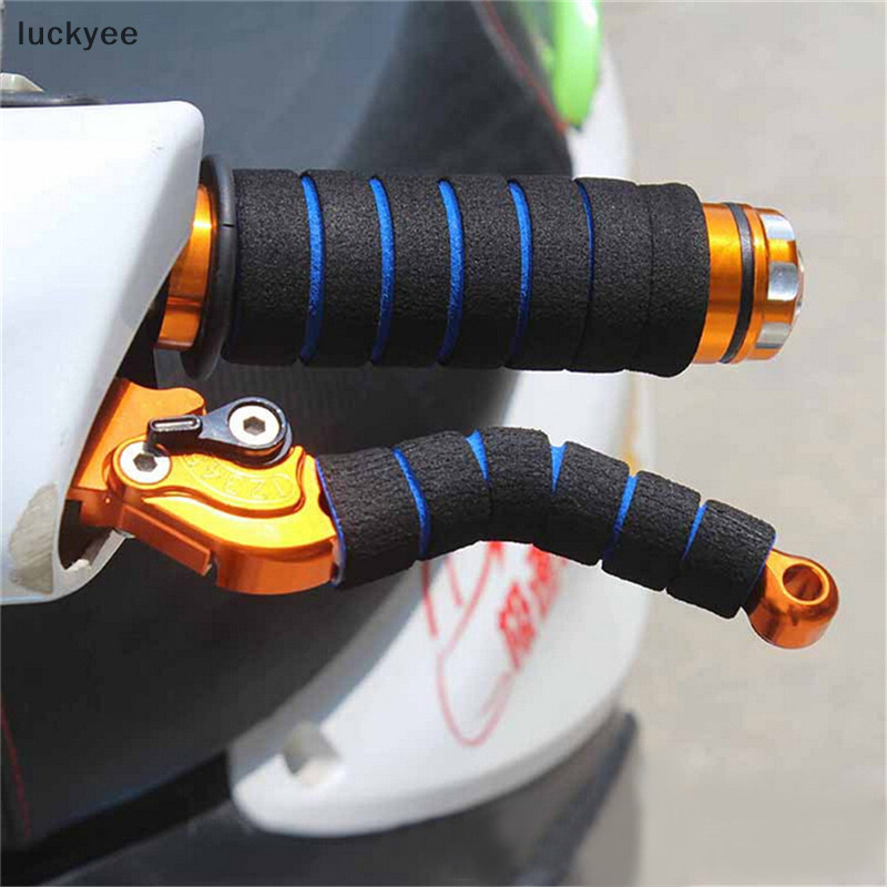 Luckyew 2 Cặp Tay Cầm Xe Máy Tay Cầm + Phanh Ly Hợp Đòn Bẩy Mềm Xốp Cover TQ