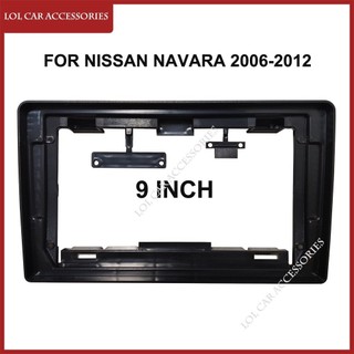 9 Inch Cho NISSAN NAVARA D40 2006 2007-2012 Đài Phát Thanh Ô Tô Fascias 2 Din Đầu Đơn Vị Android Stereo MP5 GPS Player Bảng Điều Khiển Khung Dash