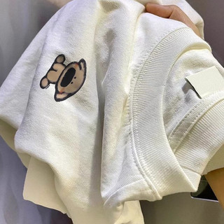 HIIXIIVI Áo Thun Unisex Tay Ngắn Cổ Tròn Baggy In Độc Đáo Cho Cặp Đôi