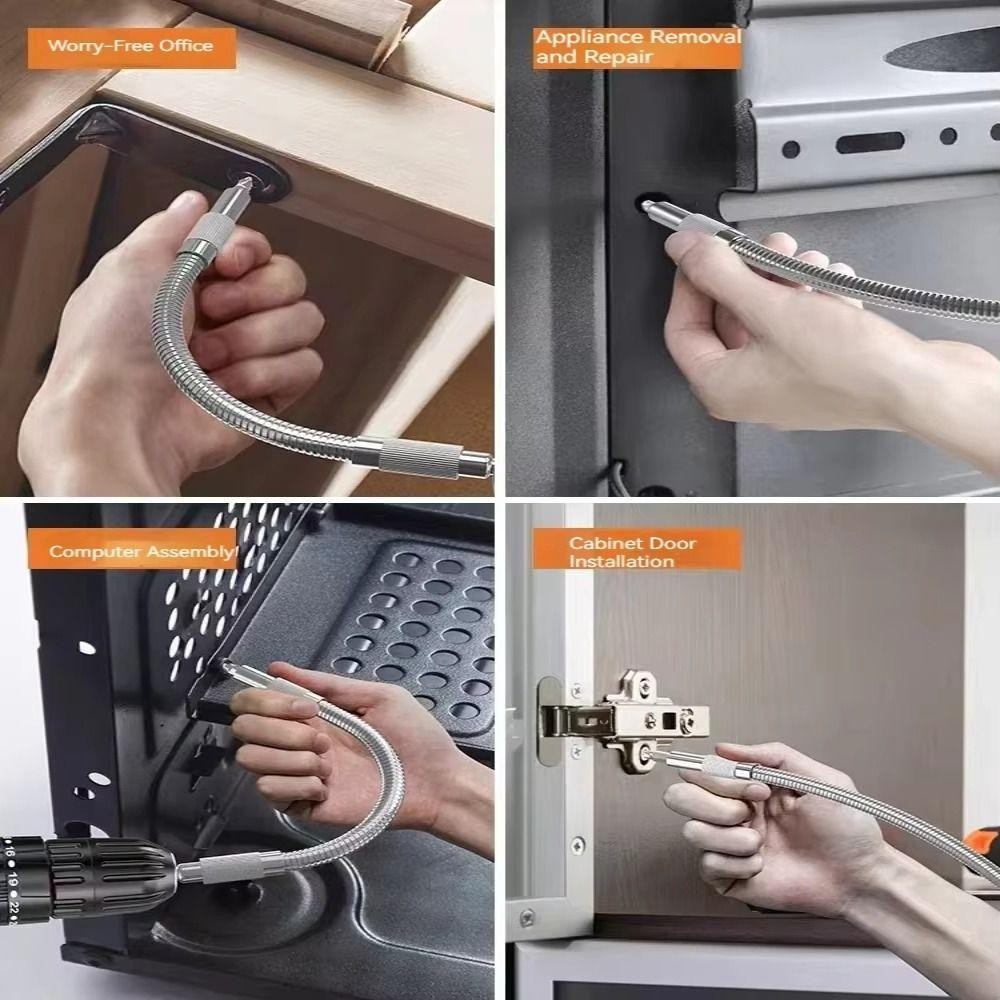 BORAGETE 1 Thanh nối dài ổ cắm ổ cắm, Thanh nối dài cột Ratchet trục linh hoạt, Đầu chuyển đổi Mô-men xoắn cao 1 / 4 3 / 8 1 / 2 Bộ chuyển đổi thanh kết nối Máy khoan điện tử