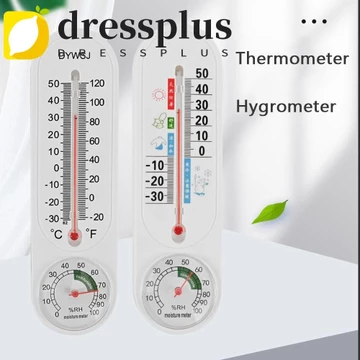 Dressplus Nhiệt kế treo tường Công cụ đo nhiệt kế trong nhà Máy đo độ ẩm ngoài trời Cảm biến nhiệt độ điện tử Máy đo nhiệt độ Máy đo nhiệt độ Máy đo độ ẩm nhiệt độ