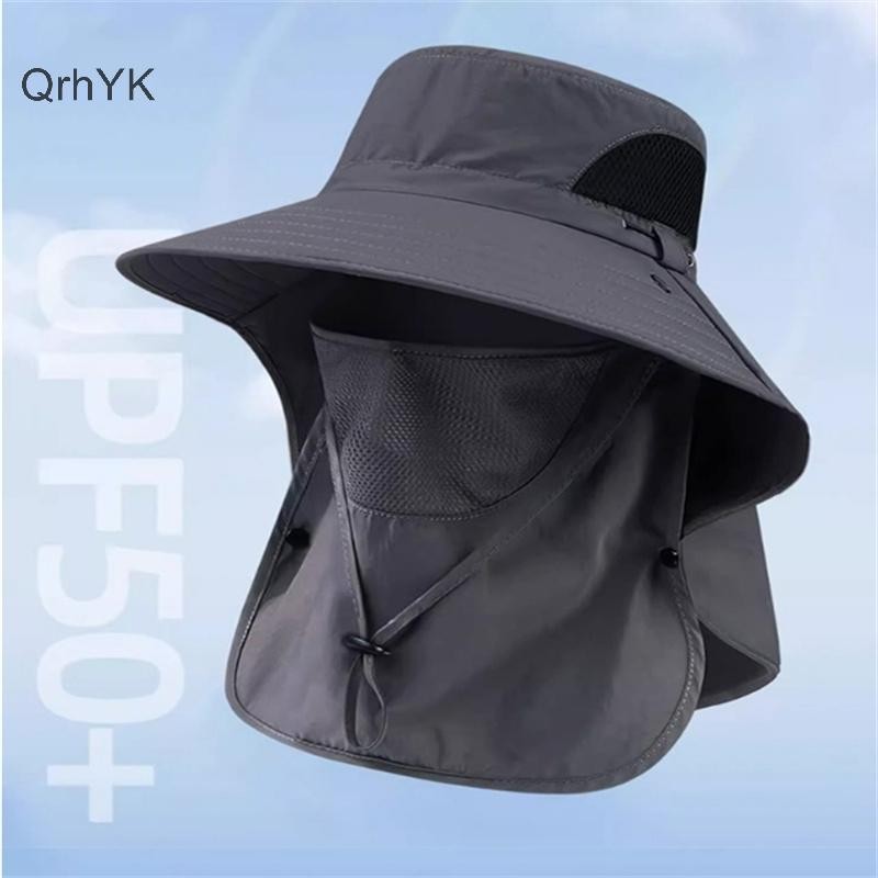 Nhà Máy Thời Trang Chống Nắng Xô Mũ Bảo Vệ Cổ Câu Cá Đi Bộ Đường Dài Mũ Thoáng Khí Ngoài Trời Chống Gió Vành Lớn QrhYK