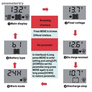 Ảnh 3 – Em LCD Bộ điều khiển năng lượng mặt trời 12V / 24V 30A 20A 10A Bộ điều chỉnh sạc năng lượng mặt trời Bộ sạc pin PWM Màn hình LCD USB kép 5V 2.5A Đầu ra MOS n