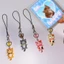 BTF Mèo Đáng Yêu Mặt Dây Xích Điện Thoại Dây Đeo Trái Tim Quyến Rũ Móc Khóa Điện Thoại Dây Buộc Trang Sức