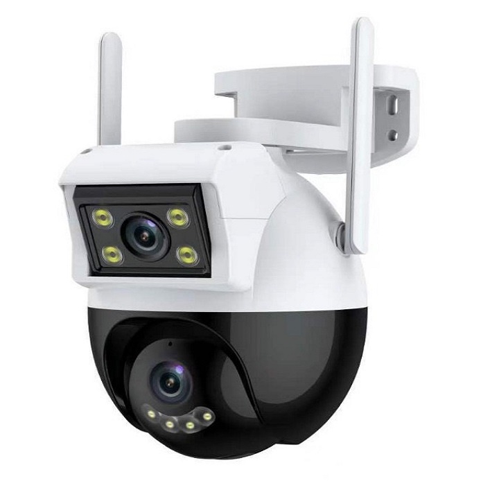 (Lỗi 1 đổi 1) NEW 2026 Camera ngoài trời yoosee 2 mắt kép Ptz 8led  quay 360 độ, siêu nét, góc rộng, có màu ban đêm