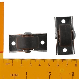 ZENITHCO 4 Vòng bi im lặng, Bánh xe bánh cố định Mini 1 '', Bộ bánh xe nội thất cấu hình thấp Bộ ngăn kéo giường