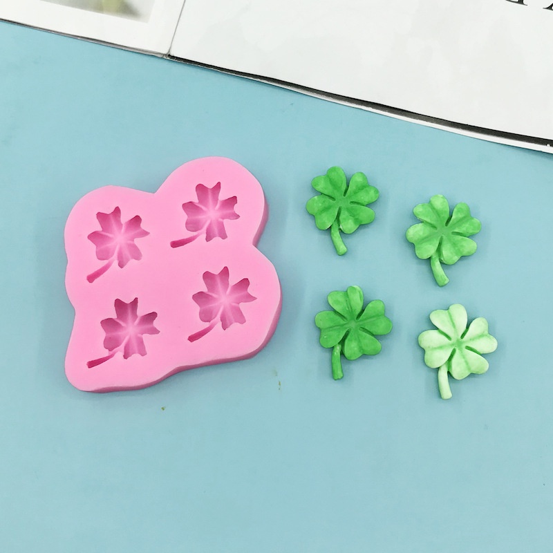 Cỏ Lá Phong Lá Bạch Quả Lá Monstera Khuôn Silicon Sô Cô La Fondant Bánh Trang Trí Khuôn Làm Bánh DIY
