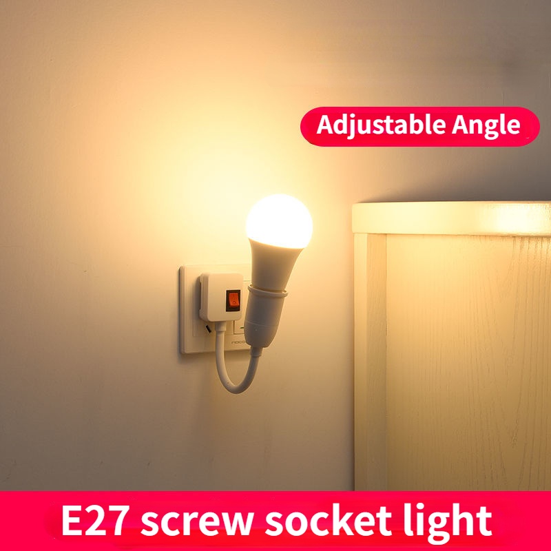Bóng Đèn Ngủ e27 Tiết Kiệm Năng Lượng Có Công Tắc Tiện Dụng