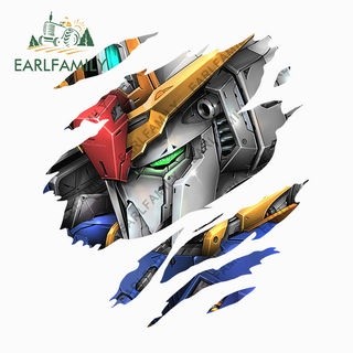 EARLFAMILY 30cm Gundam Xé Xe Miếng Dán Cho Thân Xe Windows Xe Máy Laptop Cốp Đề Can Vinyl Chống Thấm Nước Anime JDM Kiểu Dáng Xe