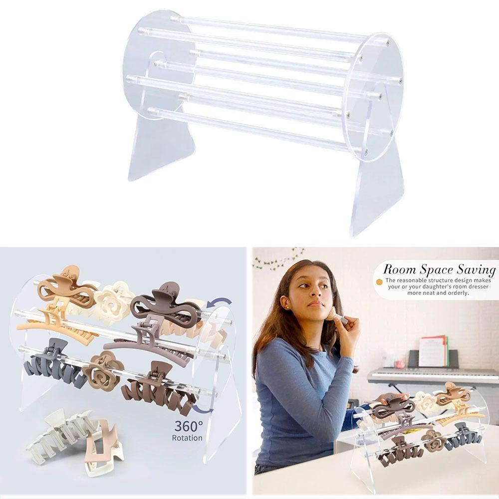 [Vận chuyển nhanh] Giá đỡ kẹp móng vuốt SIMPLEAID, Giá đỡ kẹp móng vuốt xoay 360 độ trong suốt, Giá đỡ trưng bày chân tóc Acrylic
