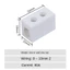 Khối đầu cuối dây gốm ORDOBOX, Đầu nối dây vít điện chịu nhiệt độ cao, Khối đầu cuối động cơ đồng 250V Đầu nối điện sứ