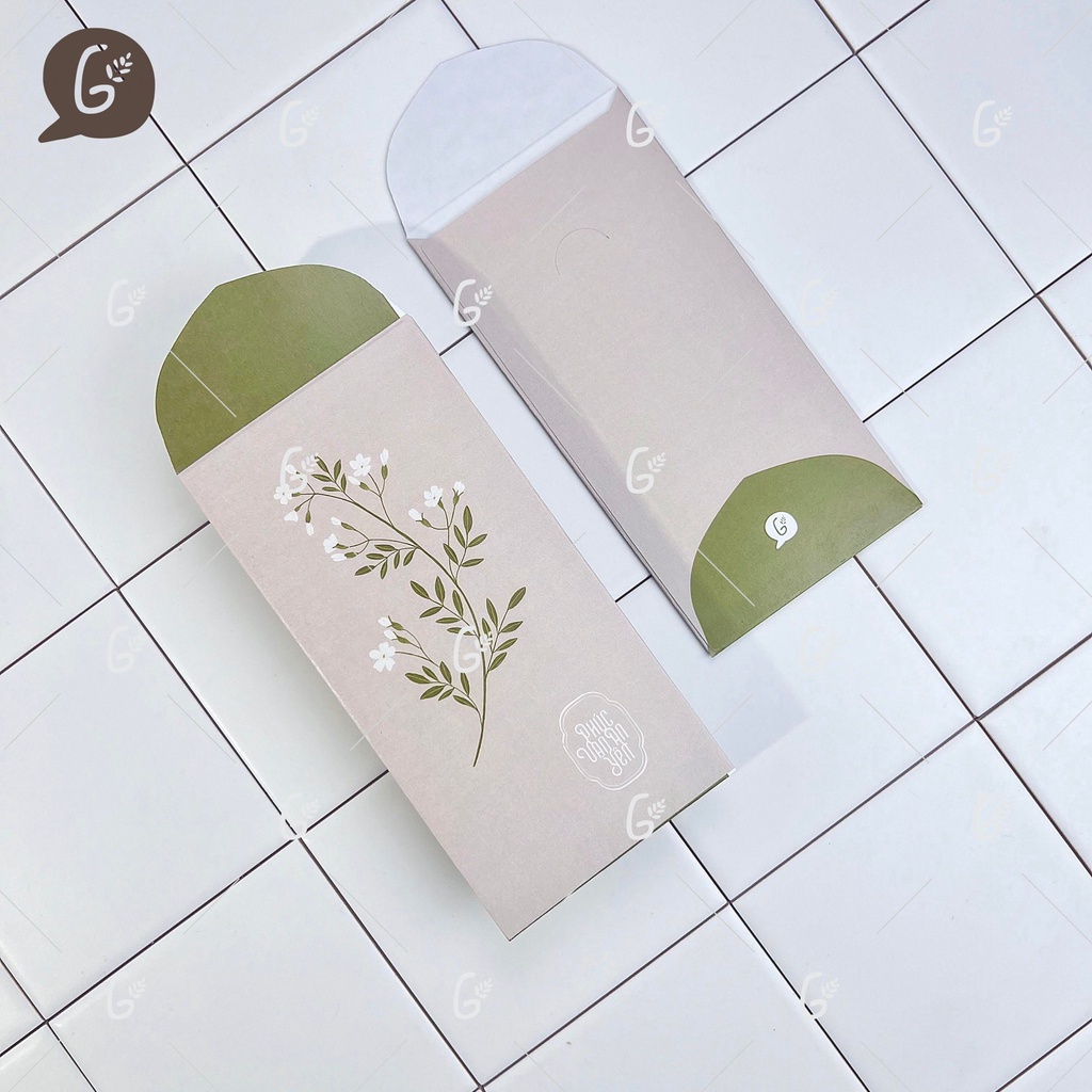 Bao lì xì tết 2025 cao cấp của Gác Xép chất liệu Kraft Nhật nhập khẩu - Mã GX025