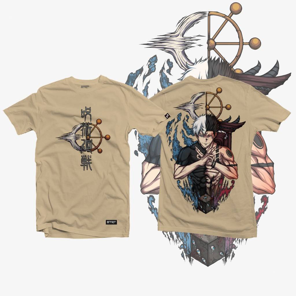 Jujutsu Kaisen Anime Áo Sơ Mi Tay Ngắn Top Unisex Cosplay Satoru Gojo Sukuna Tee Đồ Họa Thời Trang Áo Thun Plus Kích Thước
