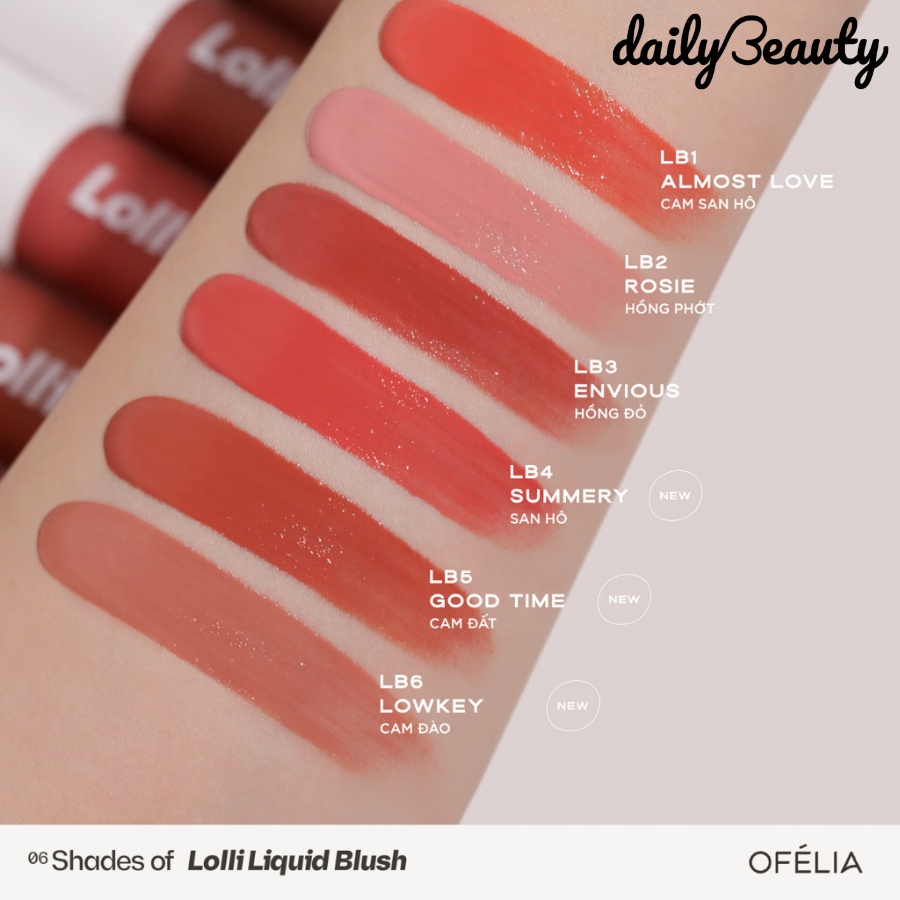 Ảnh Má Hồng Kem OFÉLIA Lolli Liquid Blush Trong Trẻo Lên Màu Chuẩn Daily Beauty 4