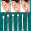 Set 6 dụng cụ lấy ráy tai bằng thép không gỉ bền bỉ có túi da đựng tiện lợi GIOVA
