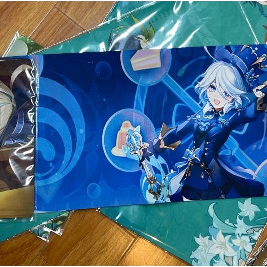 ST2 Genshin Tác Động Anime Mousepad Chống Trơn Trượt Hoạt Hình Furina Neuvillette Lyney Miếng Lót Chuột Chống Trơn Trượt Văn Phòng Nhà