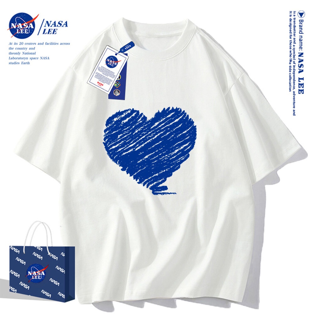 Áo Thun Cotton Tay Ngắn Dáng Rộng Nasa – Thời Trang Mùa Hè 2024 Cho Nam